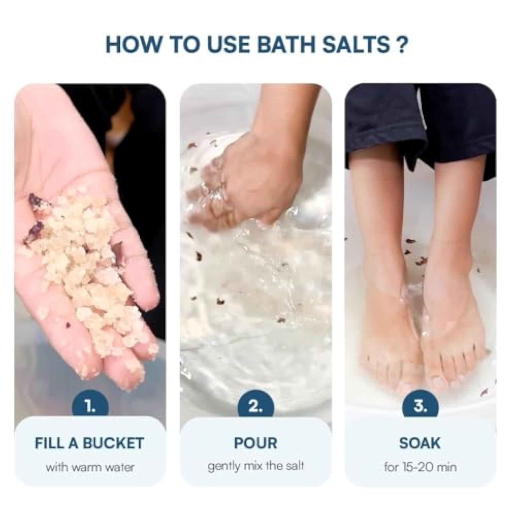 Fast-Acting Epsom Salt with Pink Himalayan Salt, 1KG for Pain Relief